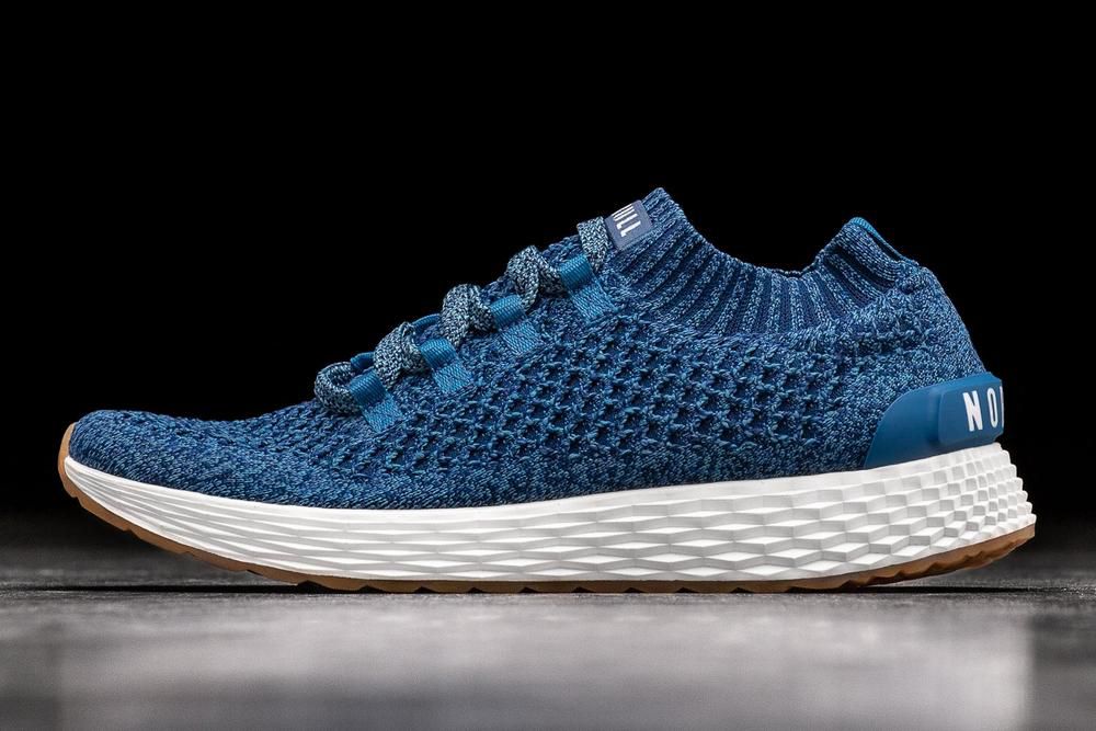 Chaussure Running NOBULL Homme Bleu - Chaussures NOBULL Atlantic Knit Runner,France (0642-LRWNG)